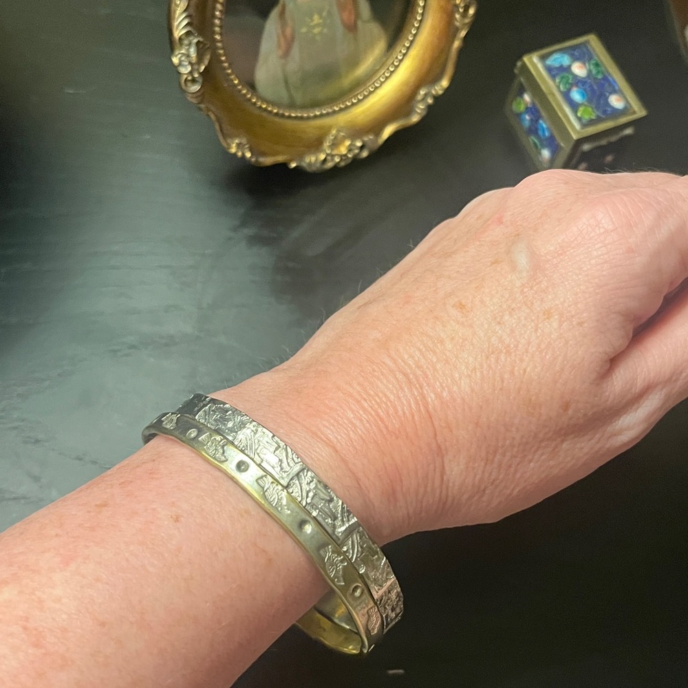 2 Taxco Silver Bangles Stamped Taxco Mexico. (2 for $80 or $50/ea)